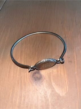 Heirloom monogram sterling bracelet solid silver feminine engraved like new 925